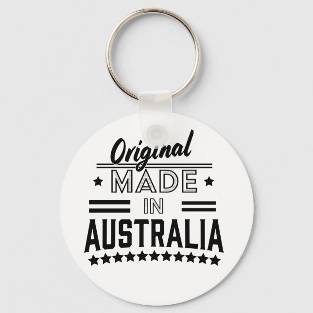 Ursprungligen tillverkad i Australien Nyckelring (Framsida)