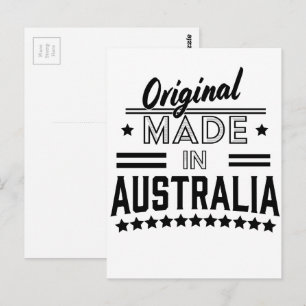 Ursprungligen tillverkad i Australien Vykort