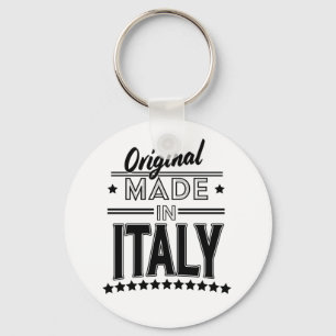 Ursprungligen tillverkad i Italiens logotyp Nyckelring