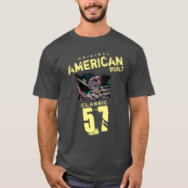 Ursprungligt amerikanskt Byggt klassiskt 57 bilhör T Shirt