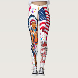 Ursprungligt amerikanskt kulturarv, månatligt Prid Leggings