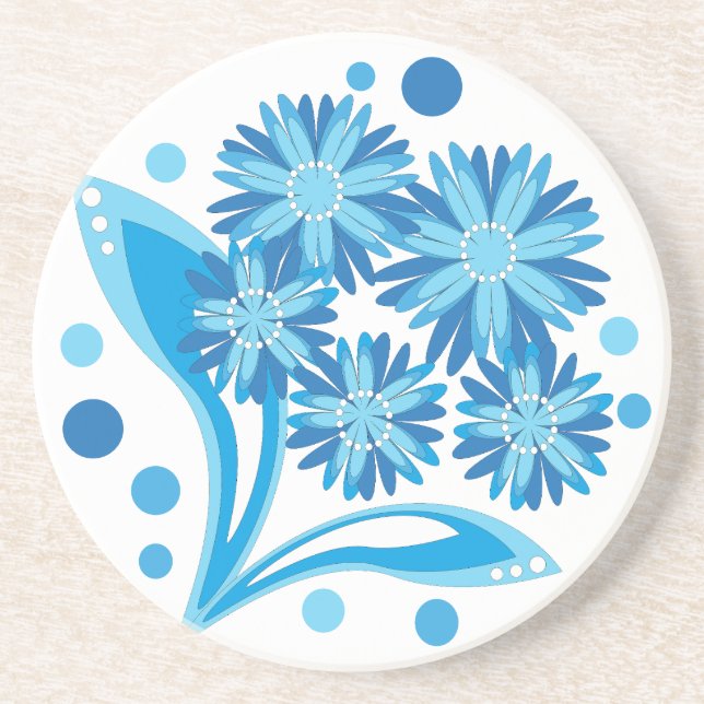 Ursprungligt blåa blommor underlägg (Framsidan)