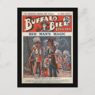Ursprungligt Buffalo Bill Bibliotek nr 439 Vykort