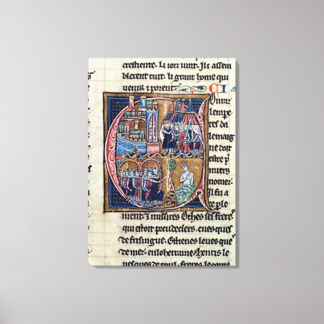 Ursprungligt "C"-dokument som beskriver Conrad III Canvastryck (Framsida)