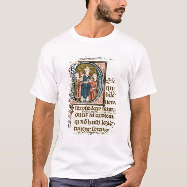 Ursprungligt D-dokument som skildrar en präst Tee Shirt (Framsida)