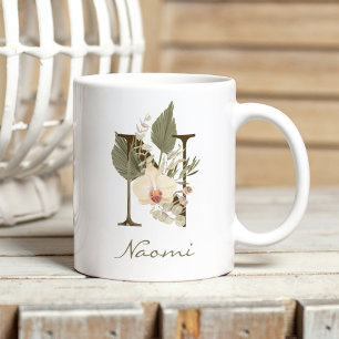 Ursprungligt eget namn för N Boho-Blommigten Orchi Kaffemugg