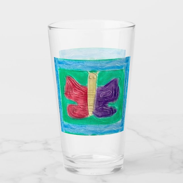 Ursprungligt färgat fjäril | Centrum | Glaskopp (Framsida)