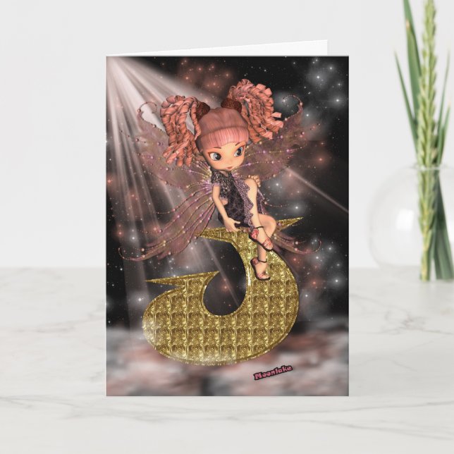 Ursprungligt födelsedag J, Spädd liten mejerie Kort (Framsida)