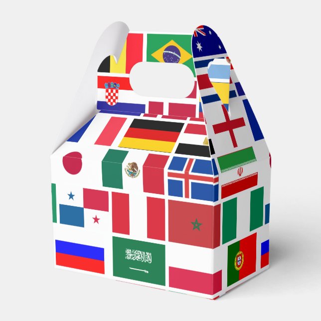 Ursprungligt FOOTBALL SOCCER TEAM FLAGGOR 2018 mön Presentaskar (Framsidan Sidan)