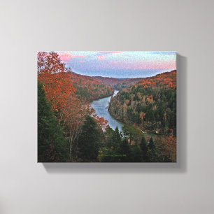Ursprungligt Foto Autumn Cumberland River Kentucky Canvastryck