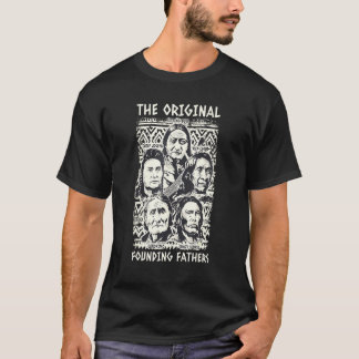 Ursprungligt Founding fathers Native Indian T Shirt