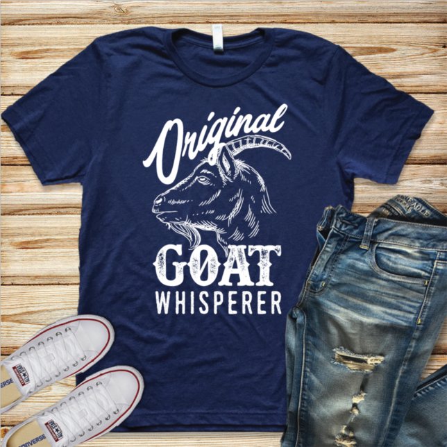 Ursprungligt getat Whisperer Goat Älskare Farmer G T Shirt (Skapare uppladdad)