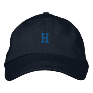 Ursprungligt H - Brev-tecken, monogram Handsome-Ha Broderad Keps