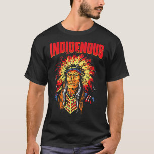 Ursprungligt infödd amerikansk infödd Red Hand Ind T Shirt