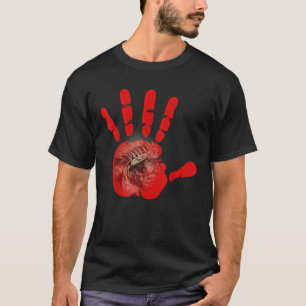 Ursprungligt infödd amerikansk infödd Red Hand Ind T Shirt