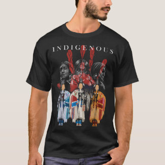 Ursprungligt infödd amerikansk infödd Red Hand Ind T Shirt