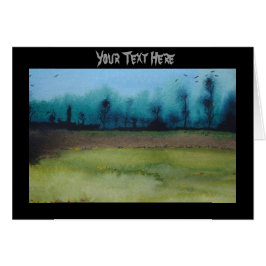 ursprungligt kusligt mystiskt skogslandskap OBS kort