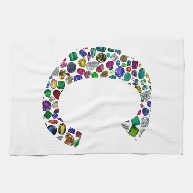 Ursprungligt Monogram Brev C-Trendig Kökshandduk (Horisontell)