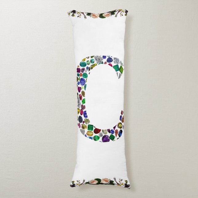 Ursprungligt Monogram Brev C-Trendig Kroppskudde (Framsidan Vertikal)