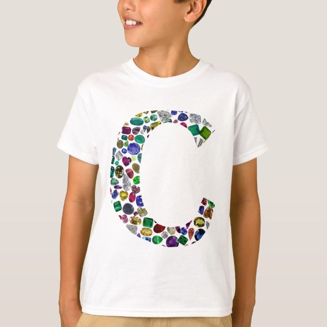 Ursprungligt Monogram Brev C-Trendig T Shirt (Framsida)