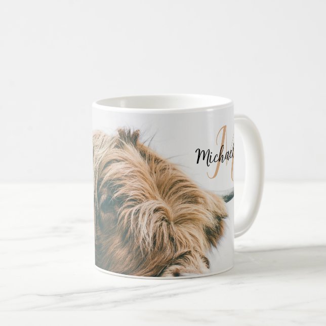 Ursprungligt monogram för det svenska porträtt-nam kaffemugg (Framsida höger)