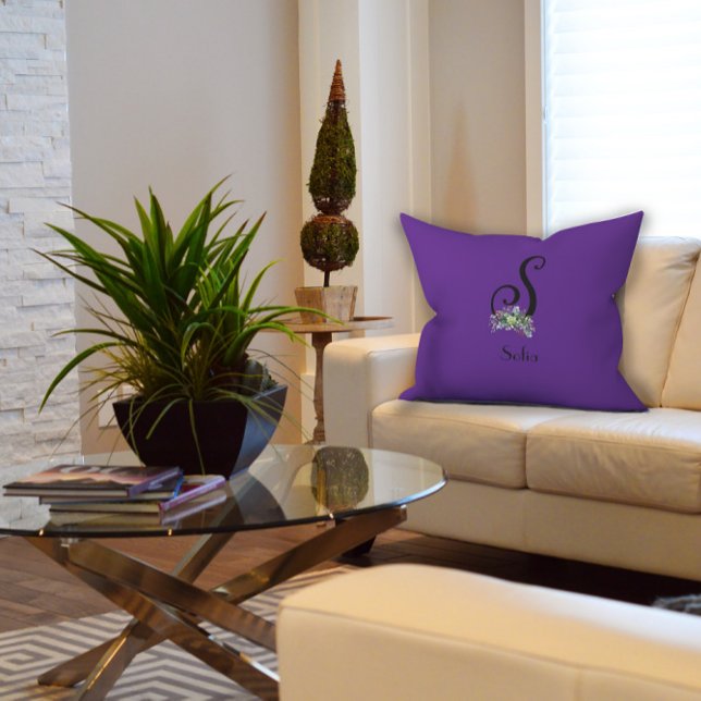 Ursprungligt monogram för vildblommor med vattenfä kudde (Skapare uppladdad)