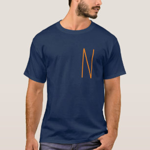 Ursprungligt monogrammed handskriven egen Namn T Shirt