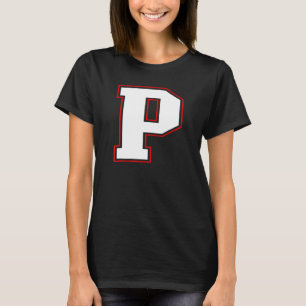 Ursprungligt P Monogram P Brev P Capital Alphabet T Shirt