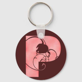 Ursprungligt P Nyckelring