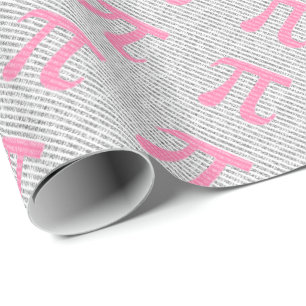 Ursprungligt rosa nummer pi dag matematisk symbol presentpapper