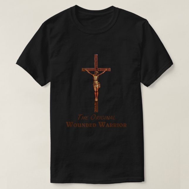 Ursprungligt sårad kristen T Shirt w Jesus Christi (Design framsida)