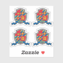 Ursprungligt skydd för lejon vapensköld för brev A