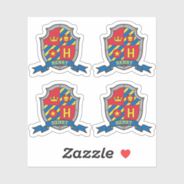 Ursprungligt skydd för lejon vapensköld för brev H Klistermärken