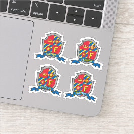 Ursprungligt skydd för lejon vapensköld för eget n klistermärken