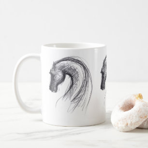 Ursprungligt Teckning 1-hästår Zodiac Mugg
