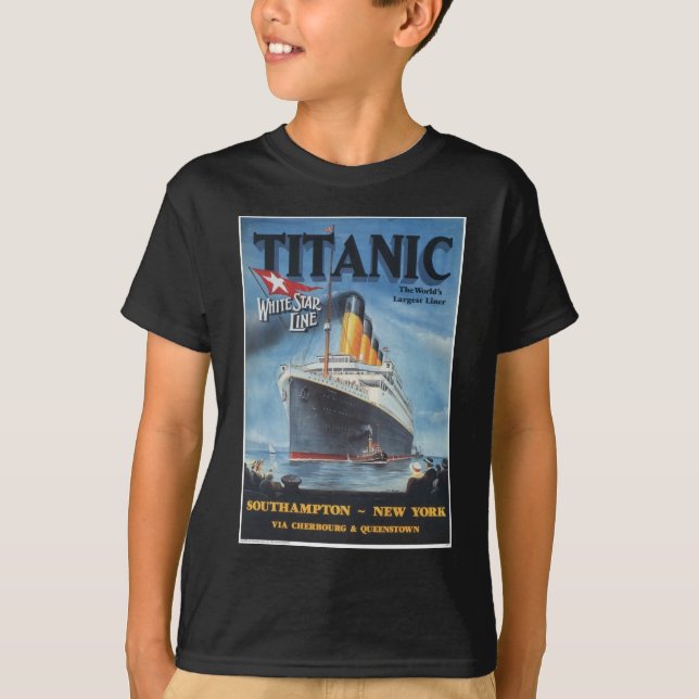 Ursprungligt titaniskt vintage affisch 1912 tröja (Framsida)
