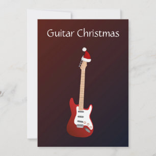 Ursprungligt Trendig God jul Electric Guitar Julkort