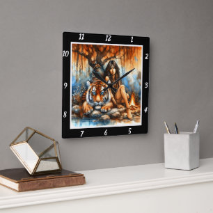 Ursprungligt Väg: Tigers Tracks Willow's Fyrkantig Klocka