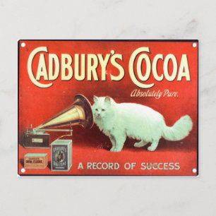 Ursprungligt vintage affisch av Cadbury's cocoa Vykort