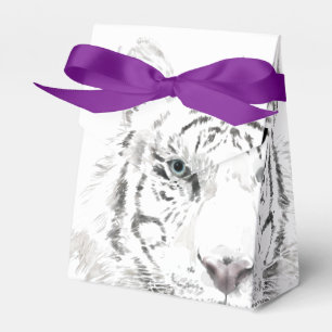 Ursprungligt W Tiger Watercolor Chinese Ideogram T Presentaskar