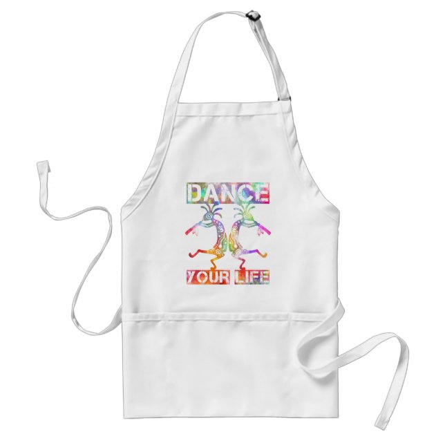 Ursprungsamerikaner Kokopelli - Dance Your Life 3 Förkläde (Framsidan)