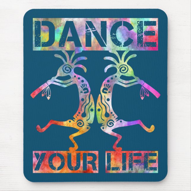 Ursprungsamerikaner Kokopelli - Dance Your Life 3 Musmatta (Framsidan)