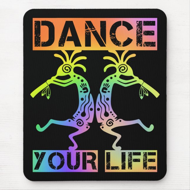 Ursprungsamerikaner Kokopelli - Dance Your Life 4 Musmatta (Framsidan)