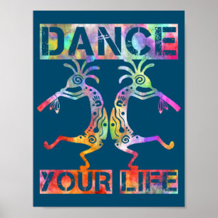 Ursprungsamerikaner Kokopelli - Dansa ditt liv 3 Poster