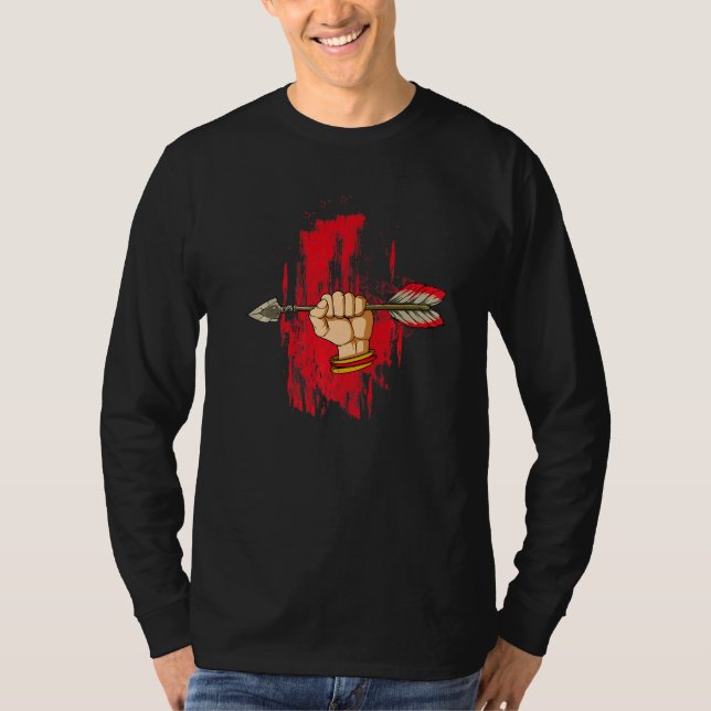 Ursprungsamerikansk indianprydnad   t shirt (Framsida)