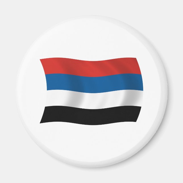 Ursprungsbefolkningar i Colombias flagga Magnet (Framsidan)