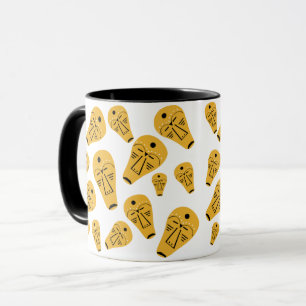 Ursprungsbefolkningens tribal tatuering abstrakt a mugg