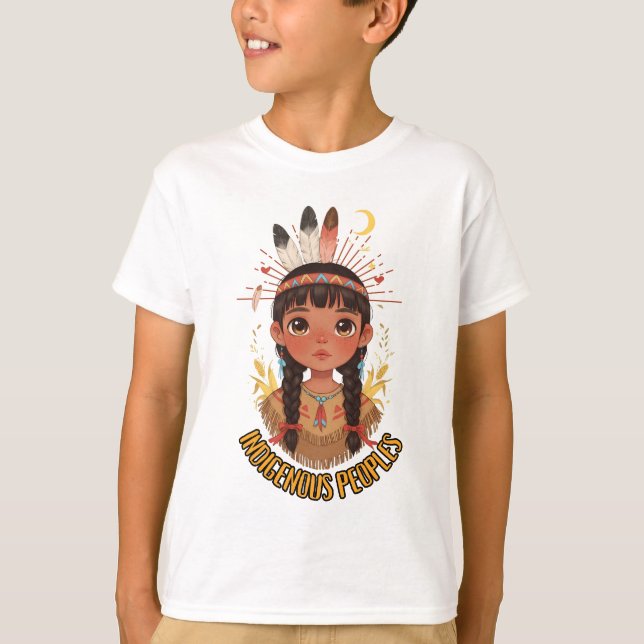 Ursprungsfolk Infödda Historik & Medvetenhet T Shirt (Framsida)