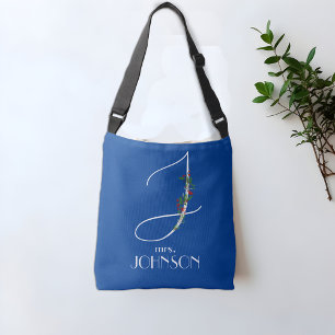 Ursprungslärare för J-monogram vattenfärgslärare Axelväska
