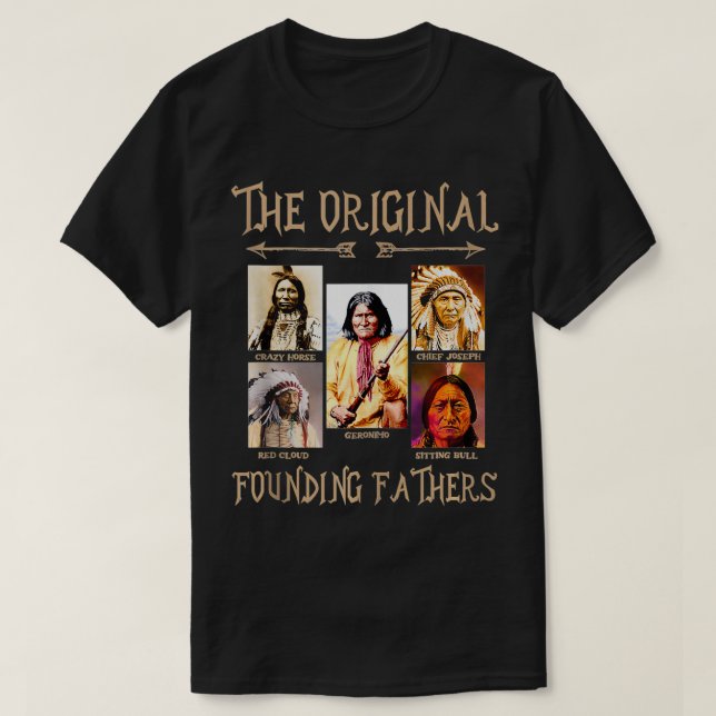 Ursprungsmoderamerikan i Founding fathers T Shirt (Design framsida)
